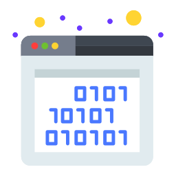 Binary codes icon