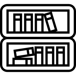 Book shelves icon