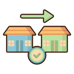 Moving home icon