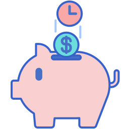 Saving money icon