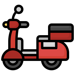 Delivery bike icon