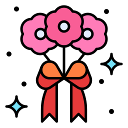 Flower bouquet icon