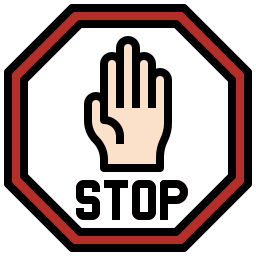 Stop sign icon