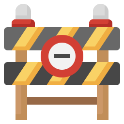 Warning sign icon