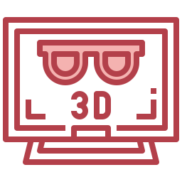 3d movie icon