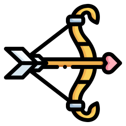 freccia di cupido icona