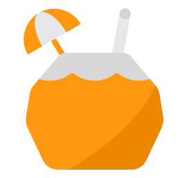 Coconut drink icon