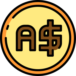 Australian dollar icon