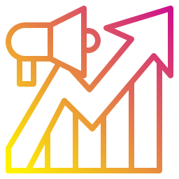 gráfico de crescimento Ícone