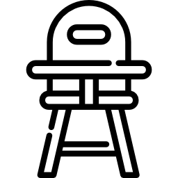 Baby chair icon