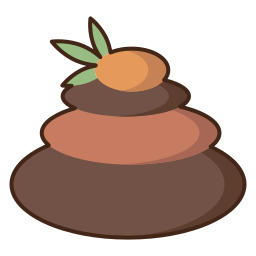 Hot stones icon