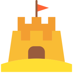 Sand castle icon