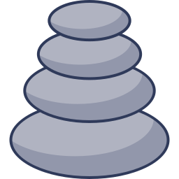 Hot stones icon