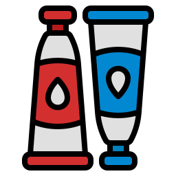 Color tubes icon