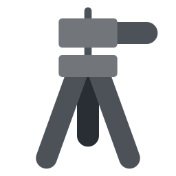 Video camera stand icon