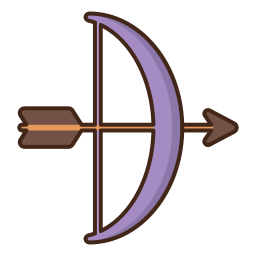 arc et des flèches Icône