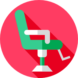 Barber chair icon