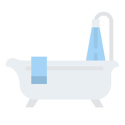 Bathtub cleaning icon