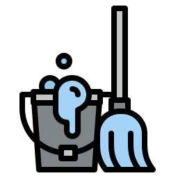 Cleaning mop icon