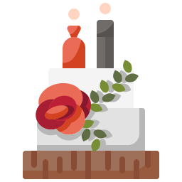 Wedding cake icon