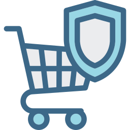 Secure shopping icon