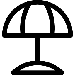 Beach umbrella icon