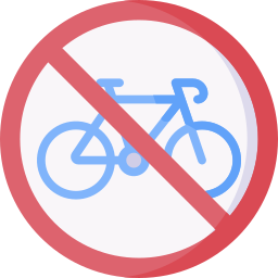 No bicycle icon