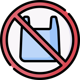 No plastic bags icon