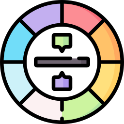 ruota dei colori icona