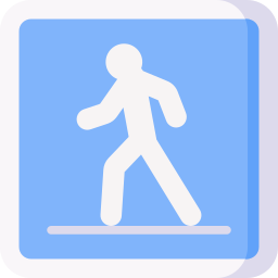 Pedestrian crossing icon