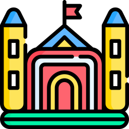 Inflatable castle icon