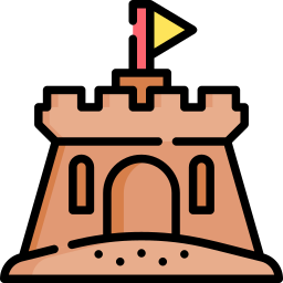 Sand castle icon