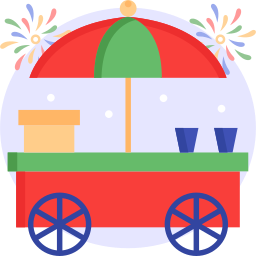 Food cart icon