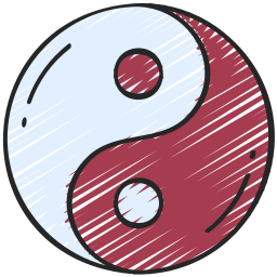 ying yang Ícone