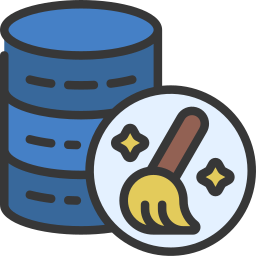 Data cleaning icon