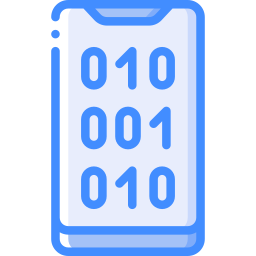 codice binario icona