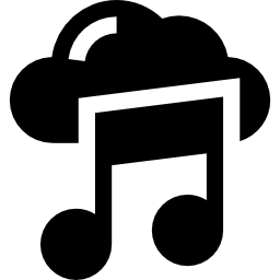 Music cloud icon