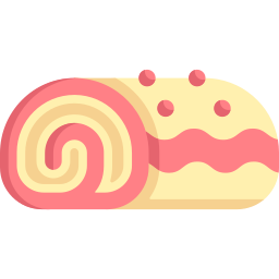 Roll cake icon