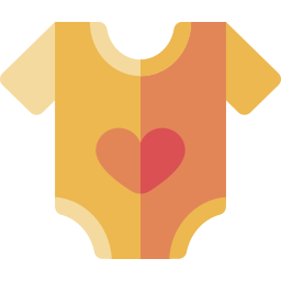 Baby clothes icon