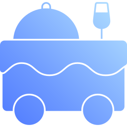 Food trolley icon