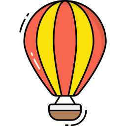 Hot air balloon icon