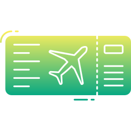 Plane ticket icon