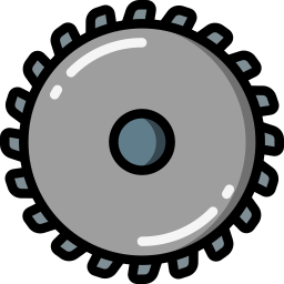 Saw blade icon