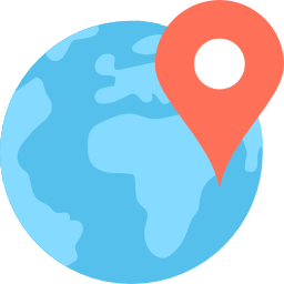 Earth globe icon