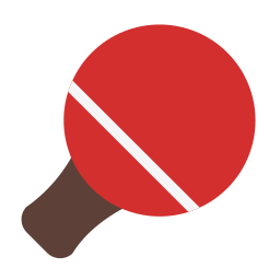 Table tennis equipment icon