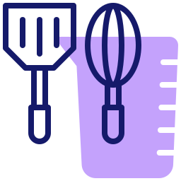 Kitchen utensils icon