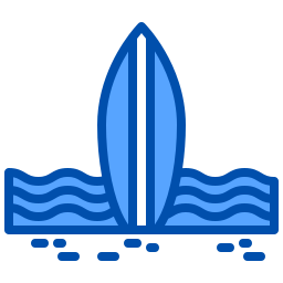 le surf Icône