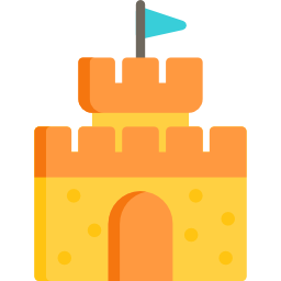 Sand castle icon