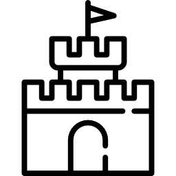 Sand castle icon