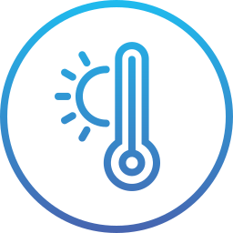 gorąca temperatura ikona